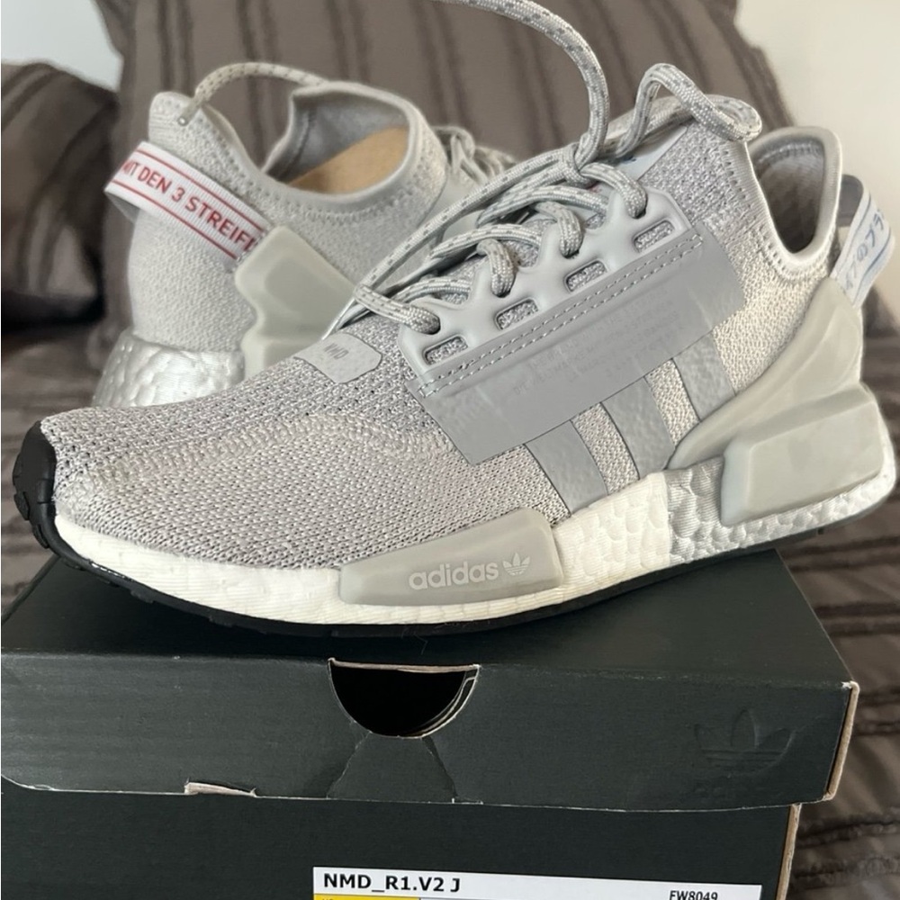 adidas Black Shoe Box with NMD_R1.V2 J Label